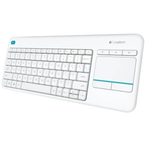 Logitech K400 Plus Wireless Keyboard with Touch Pad White
